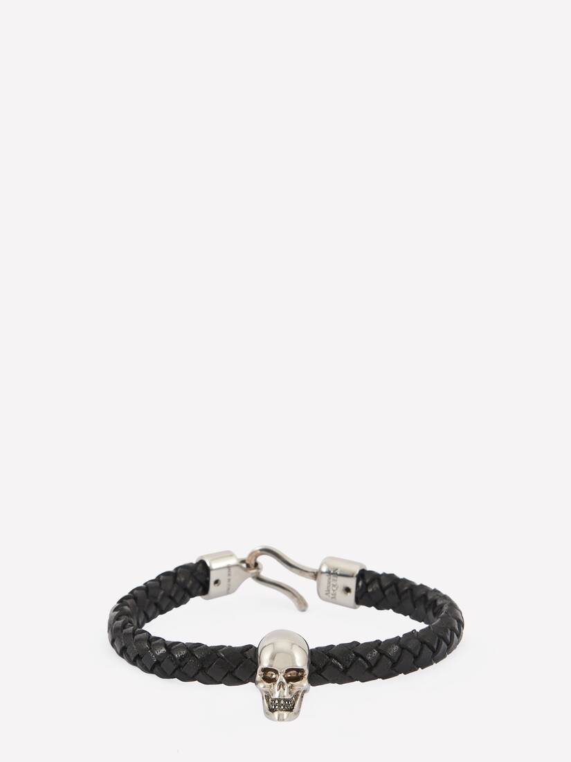 Pulsera Alexander McQueen Skull Cuero Hombre - Negros - Mexico 297-LKIHQA